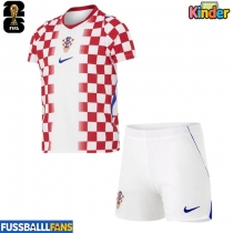 Kroatien Heimtrikotsatz Kinder WM 2026 Kurzarm (+ Kurze Hosen)